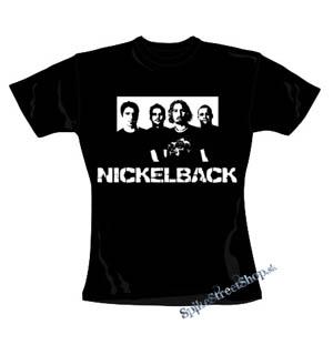 NICKELBACK - Logo & Band - čierne dámske tričko