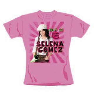 SELENA GOMEZ - Rays - ružové dámske tričko (Skinny Fit) (-40%=Výpredaj)