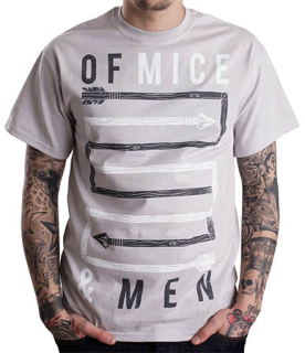 OF MICE & MEN - Arrows Grey - sivé pánske tričko