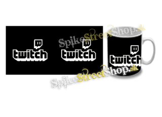 Hrnček TWITCH - White Logo Sign