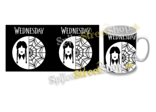Hrnček WEDNESDAY - Addams Braids & Spiderweb Motive