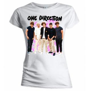 ONE DIRECTION - Flowers - biele dámske tričko