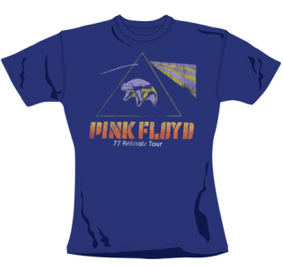 PINK FLOYD - Animals Tour Flyin - modré dámske tričko
