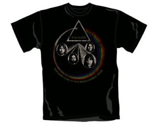 PINK FLOYD - Rainbow Faces - čierne pánske tričko
