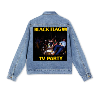 BLACK FLAG - TV Party - štvorcová chrbtová nášivka