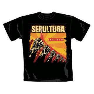 SEPULTURA - Nation - čierne pánske tričko (-40%=Výpredaj)