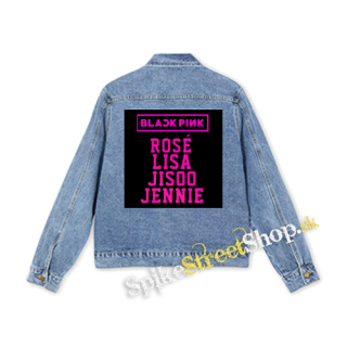 BLACKPINK - Logo And Names - štvorcová chrbtová nášivka