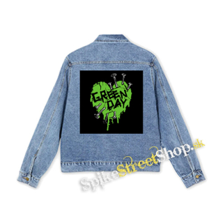 GREEN DAY - Green Heart - štvorcová chrbtová nášivka
