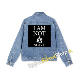 I AM NOT A SLAVE - štvorcová chrbtová nášivka
