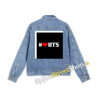 I LOVE BTS - Logo - štvorcová chrbtová nášivka