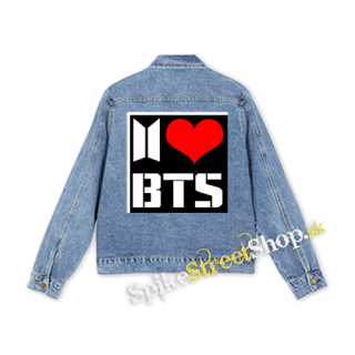 I LOVE BTS - štvorcová chrbtová nášivka
