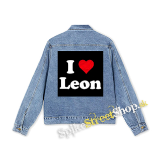 I LOVE LEON - štvorcová chrbtová nášivka