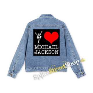 I LOVE MICHAEL JACKSON - štvorcová chrbtová nášivka