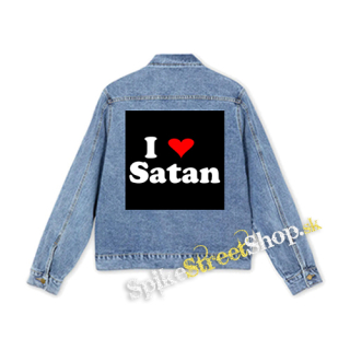 I LOVE SATAN - štvorcová chrbtová nášivka