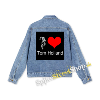 I LOVE TOM HOLLAND - štvorcová chrbtová nášivka