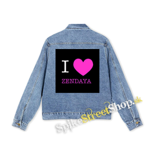 I LOVE ZENDAYA - štvorcová chrbtová nášivka