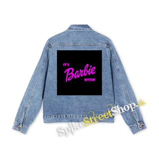 ITS BARBIE BITCH - Logo Ruzove - štvorcová chrbtová nášivka