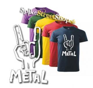 METAL - farebné pánske tričko