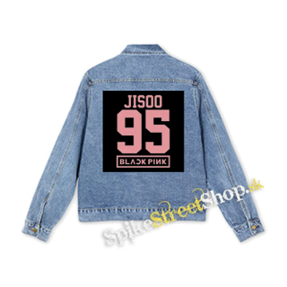 JISOO 95 - BLACKPINK - Pink Number Years - štvorcová chrbtová nášivka