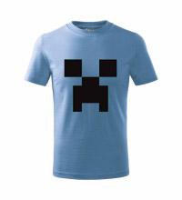 MINECRAFT - Creeper - svetlomodré chlapčenské tričko