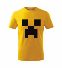 MINECRAFT - Creeper - žlté chlapčenské tričko