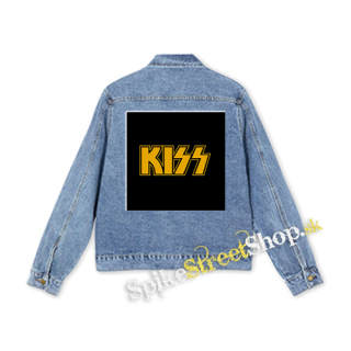 KISS - Yellow Logo - štvorcová chrbtová nášivka