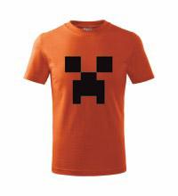 MINECRAFT - Creeper - oranžové pánske tričko