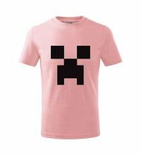 MINECRAFT - Creeper - ružové pánske tričko