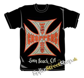 WEST COAST CHOPPERS - Long Beach - čierne pánske tričko