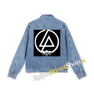 LINKIN PARK - Logo & Skulls - štvorcová chrbtová nášivka
