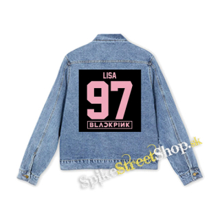 LISA 97 - BLACKPINK - Pink Number Years - štvorcová chrbtová nášivka
