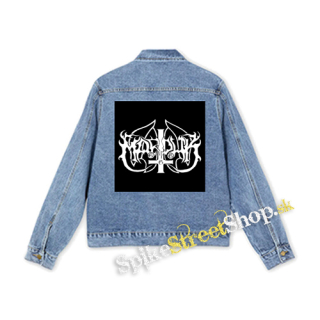 MARDUK - Logo White - štvorcová chrbtová nášivka