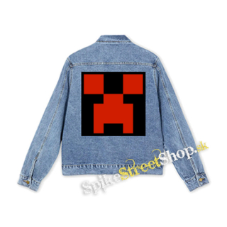 MINECRAFT - Red Creeper - štvorcová chrbtová nášivka