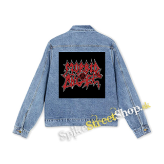 MORBID ANGEL - Logo Red White - štvorcová chrbtová nášivka