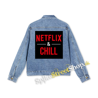 NETFLIX & CHILL - štvorcová chrbtová nášivka