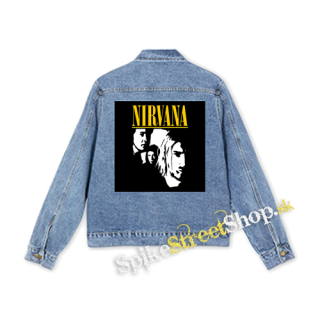 NIRVANA - Yellow Logo Band - štvorcová chrbtová nášivka