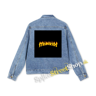 STRAY KIDS - Thrasher Logo Flame - štvorcová chrbtová nášivka