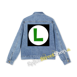 SUPER MARIO - Green Luigi Logo - štvorcová chrbtová nášivka