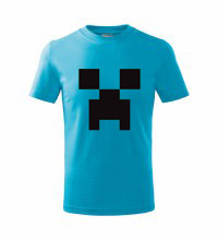 MINECRAFT - Creeper - tyrkysové chlapčenské tričko