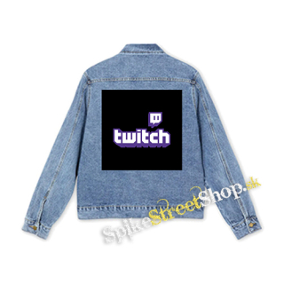 TWITCH - Purple Logo Sign - štvorcová chrbtová nášivka