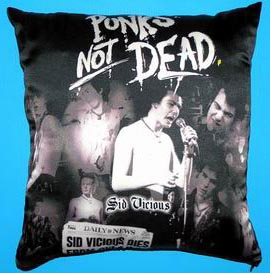 PUNKS NOT DEAD - Sid Vicious - Sex Pistols - vankúš