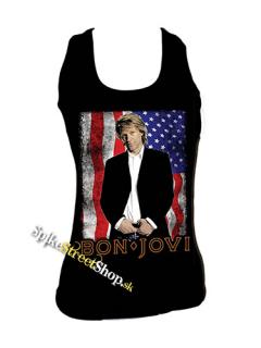 BON JOVI - American Portrait - Ladies Vest Top