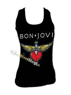 BON JOVI - Heart - Ladies Vest Top