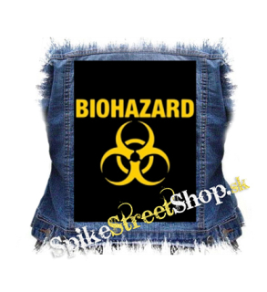BIOHAZARD - Yellow Logo Crest - chrbtová nášivka