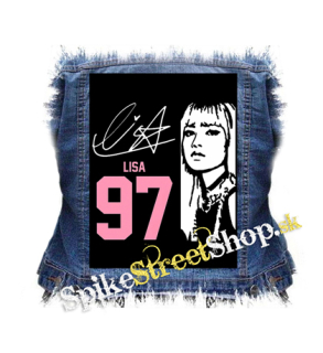 BLACKPINK - Lisa 97 Signature Portrait - chrbtová nášivka