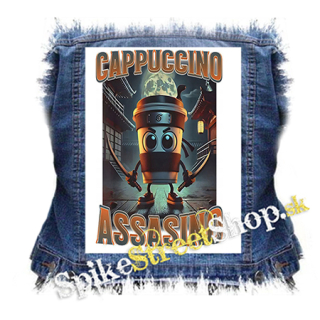 CAPPUCCINO ASSASSINO - Motive 3 NA BIELE - chrbtová nášivka