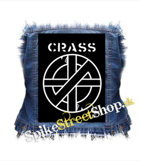 CRASS - Logo And Symbol Crest - chrbtová nášivka