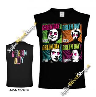 GREEN DAY - Uno Dos Tre - čierne pánske tričko bez rukávov