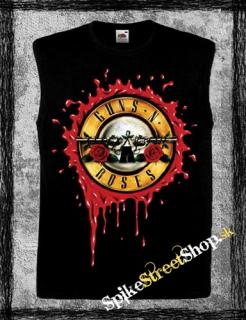 GUNS N ROSES - Bloody Classic Logo - čierne pánske tričko bez rukávov