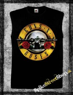 GUNS N ROSES - Classic Logo - čierne pánske tričko bez rukávov